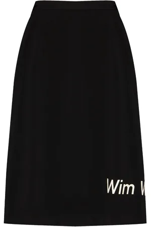 YOHJI YAMAMOTO Text-print skirt