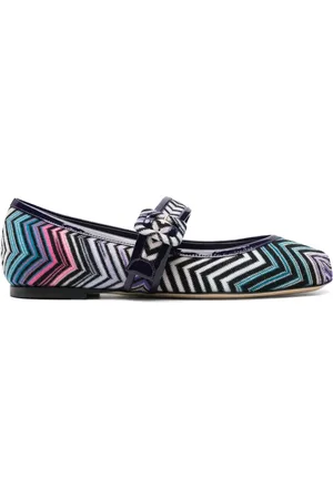 Missoni Zigzag-woven ballet flats