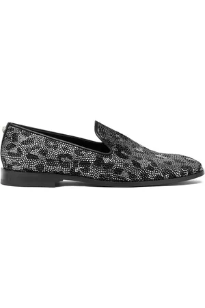 VERSACE Leopard-print loafers