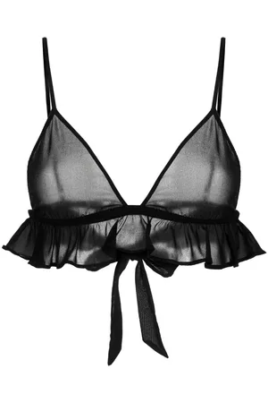FLEUR DU MAL Flutter georgette triangle bra