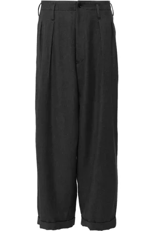 YOHJI YAMAMOTO Pleated wide-leg trousers