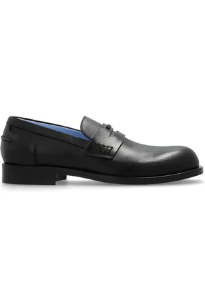 VERSACE Logo embossed loafers