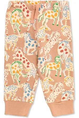 Stella McCartney Horse-print track pants