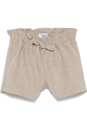Il gufo Bow-detail shorts