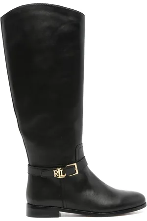 Ralph Lauren Logo-plaque boots
