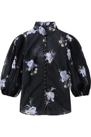 ZIMMERMANN Pleated button blouse