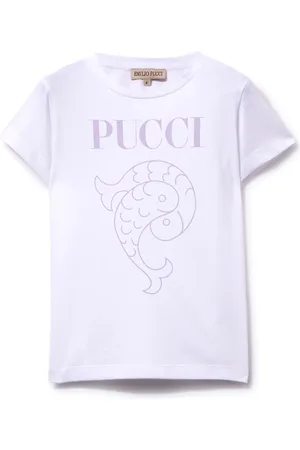 PUCCI Junior Logo-print cotton T-shirt