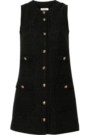 Sandro Embossed-buttons dress