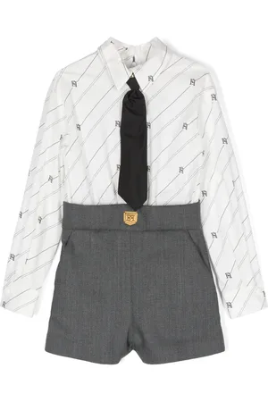 Elisabetta Franchi Monogram-pattern playsuit