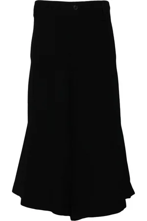 YOHJI YAMAMOTO Pleated cropped trousers