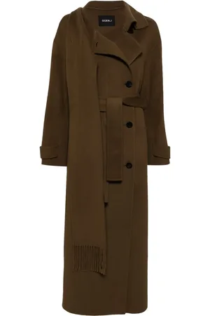 GOEN.J Double-faced one-side muffler coat