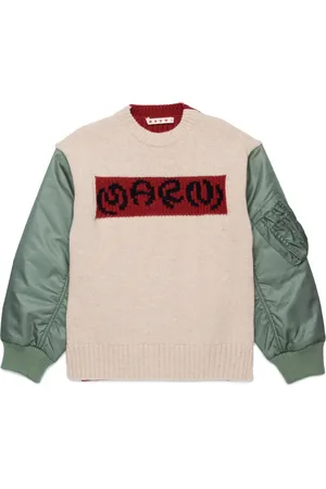 Marni Contrasting-fabric sweater