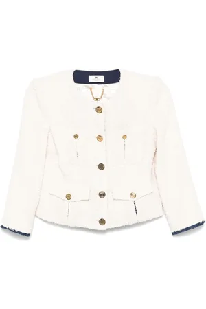 Elisabetta Franchi Cropped tweed jacket