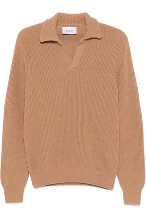 D4.0 Virgin wool polo sweater