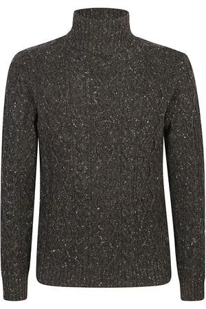 CENERE GB Cable-knit roll-neck jumper