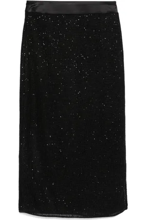PESERICO SIGN Mesh midi skirt