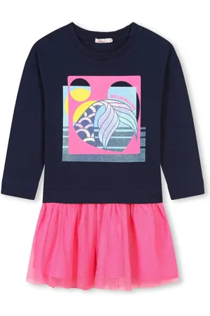 Billieblush Logo-print cotton dress