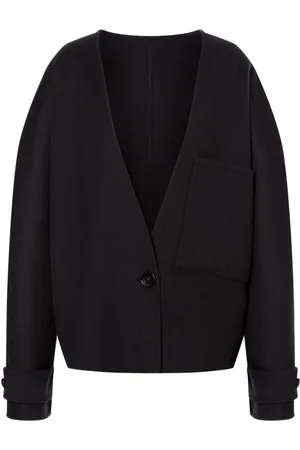 Serafini V-neck wool-cashmere jacket