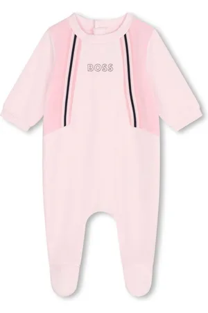 HUGO BOSS Logo-embroidered babygrow