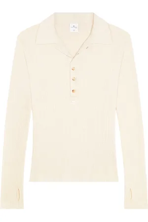 Courrèges Cotton-wool blend polo shirt