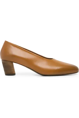 MARSÈLL Round-toe 50mm leather pumps