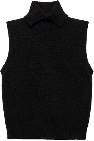 Prada Roll-neck cashmere vest