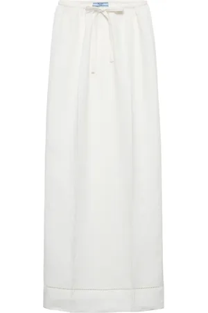 Prada Logo-embroidered skirt