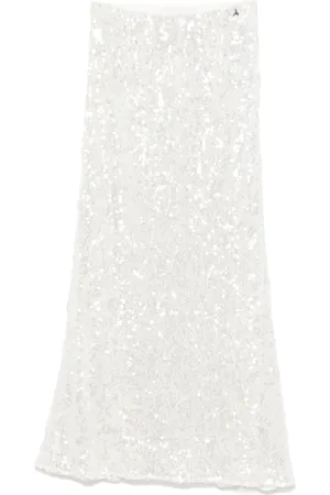 Patrizia Pepe Sequinned tulle midi skirt