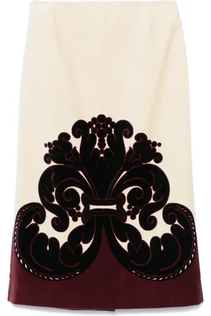 La DoubleJ Velvet pencil skirt