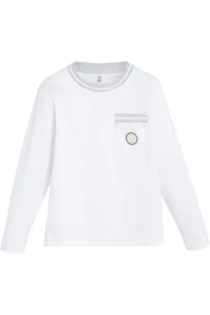 Brunello Cucinelli Logo-patch t-shirt