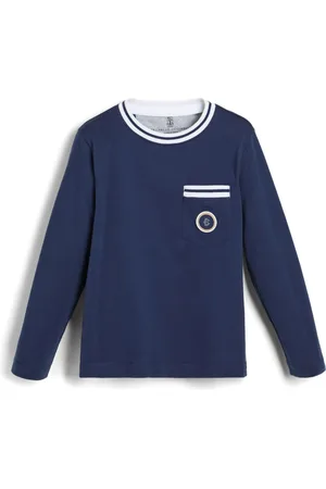 Brunello Cucinelli Logo-patch t-shirt