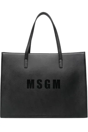Msgm Logo-stamp tote bag