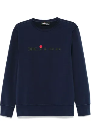 Kiton Rubberised-logo sweatshirt