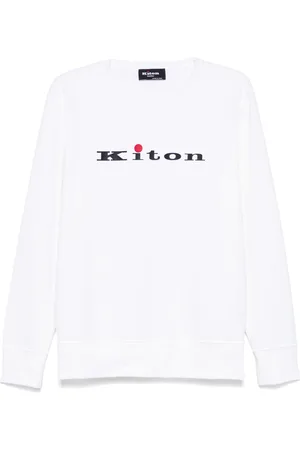 Kiton Rubberised-logo sweatshirt