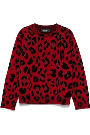 VERSACE Leopard-print jumper