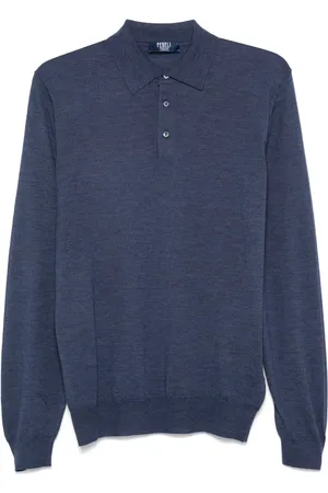 FEDELI Fine-knit polo shirt