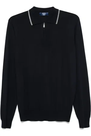 FEDELI Fine-knit polo shirt