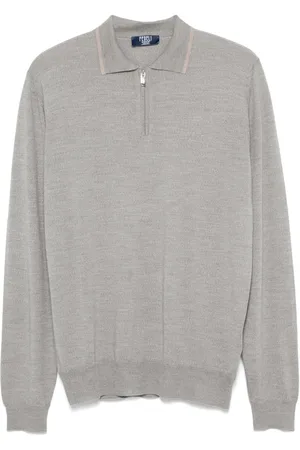 FEDELI Fine-knit polo shirt
