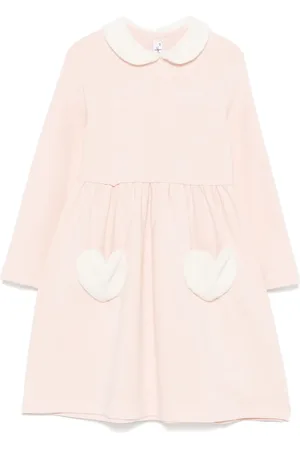 Il gufo Logo-embroidered dress