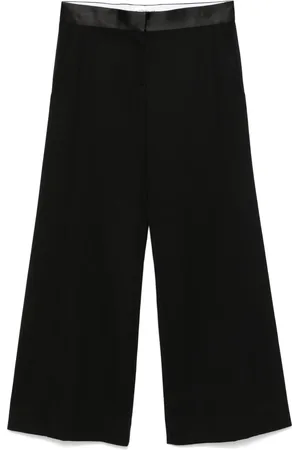 Victoria Beckham Satin-trim trousers
