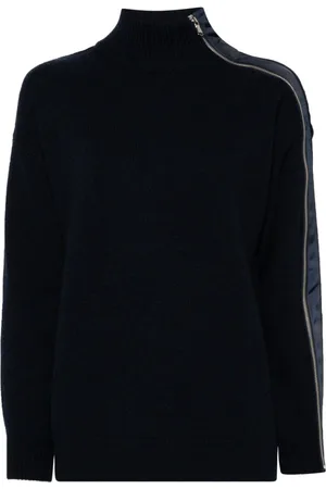 Claudie Pierlot Zip-detail turtleneck sweater