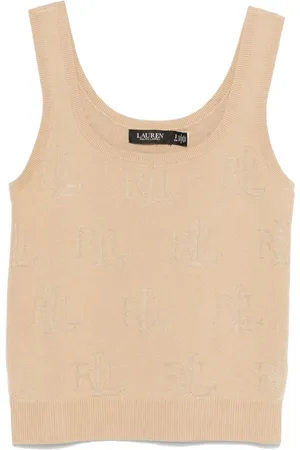 Ralph Lauren Jacquard logo knitted top