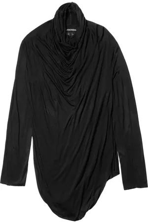 JULIUS Hood-neck long-sleeved T-shirt