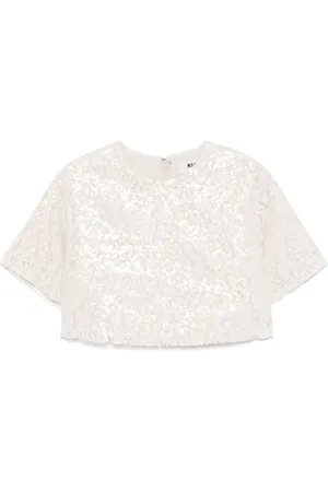 Msgm Sequinned T-shirt