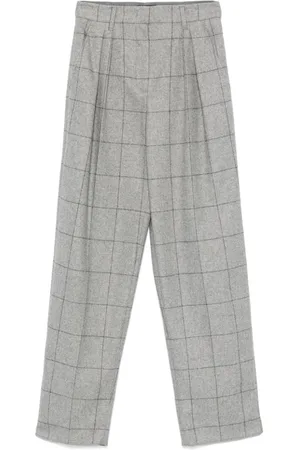Emporio Armani Pleated checked trousers