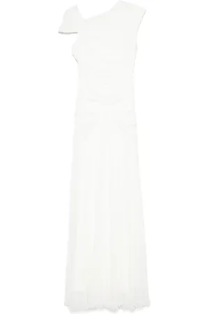 ROTATE Asymmetric maxi dress