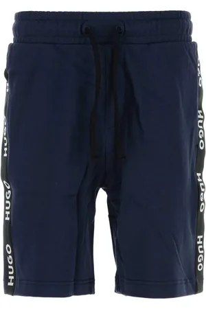 HUGO BOSS Sporty logo-tape cotton shorts