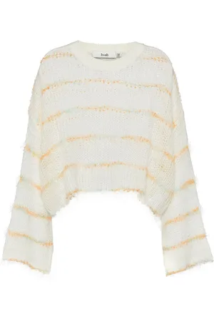 B+AB Round-neck long-sleeved knitted top