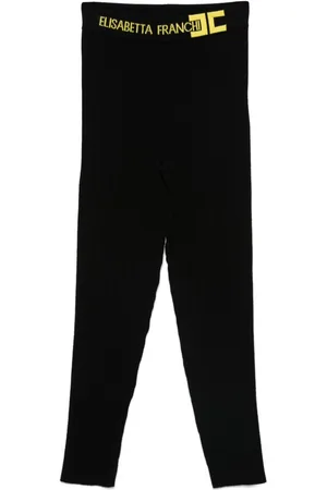Elisabetta Franchi Logo waistband trousers