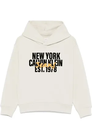 Calvin Klein Flocked-logo hoodie